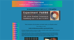 Desktop Screenshot of goethe-experimental.de